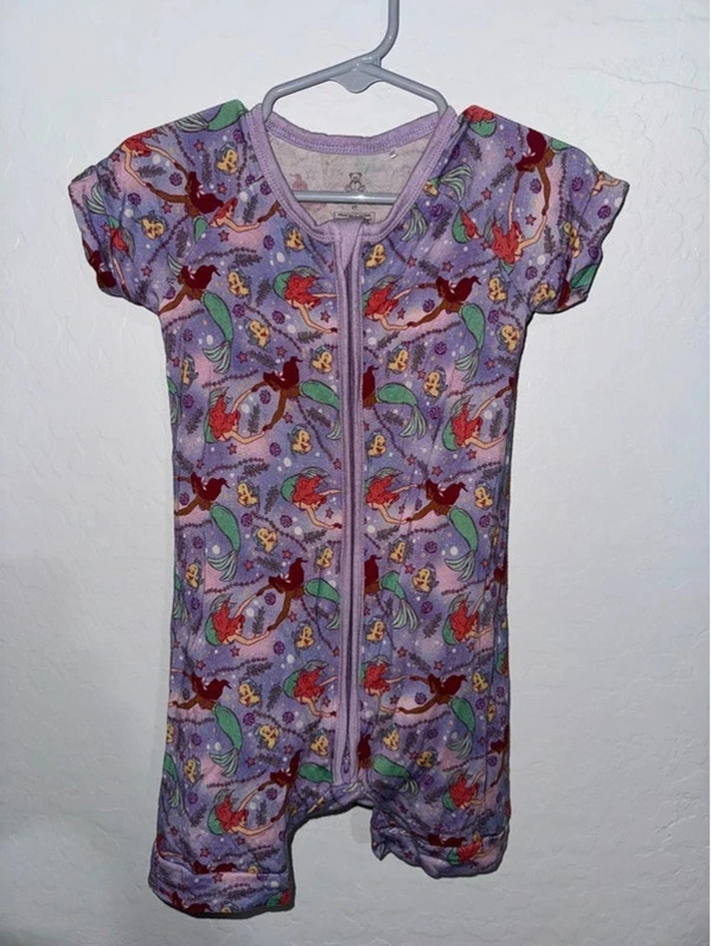 Little Snuggles 2T bamboo Shorty Disney Arial Princess pjs